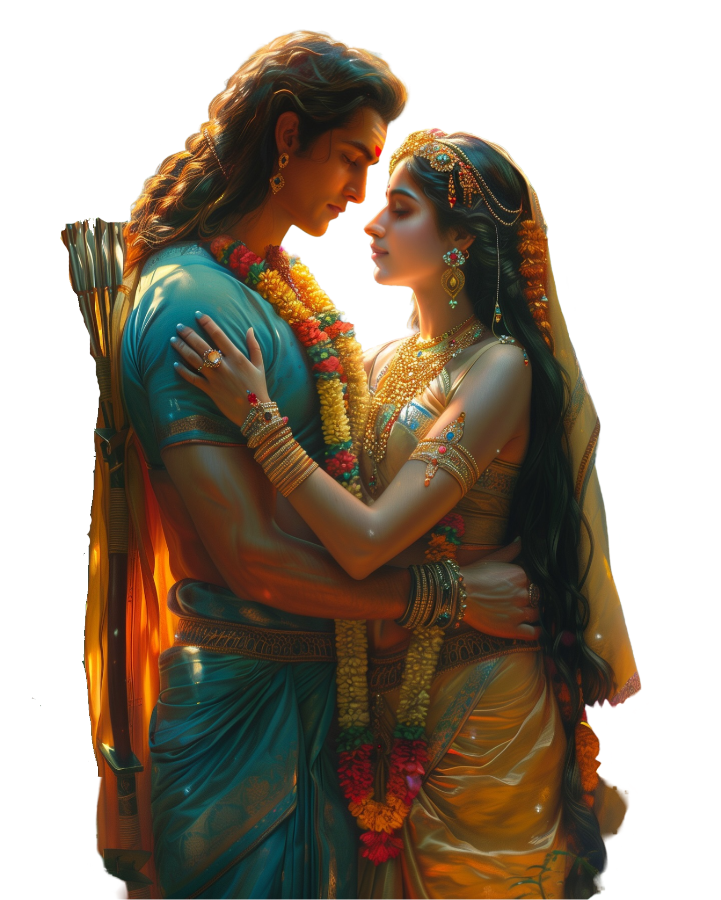 ram png image with sita showing love
