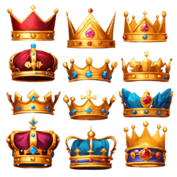 2d crown png image free download