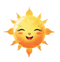 cute sun png image