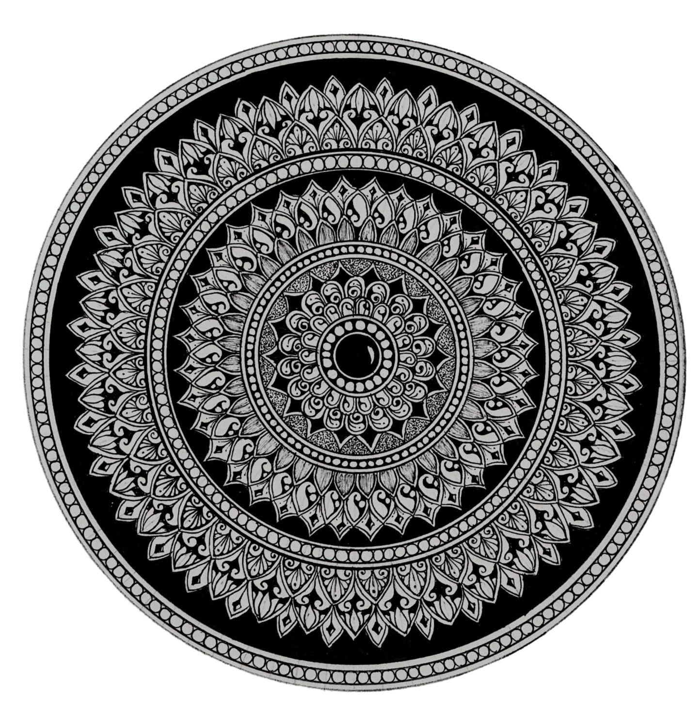 Black Mandala Png Photo