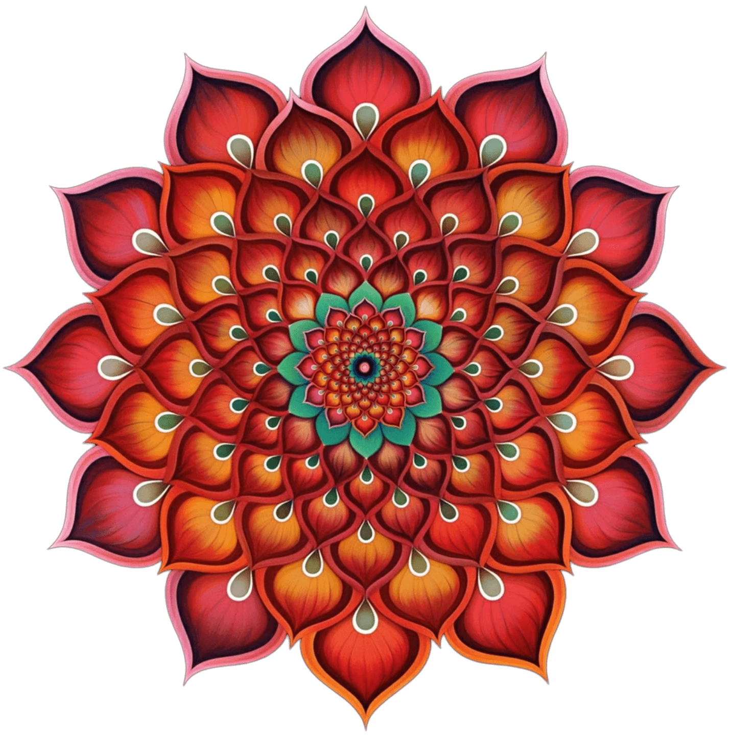 Colorful Mandala Png Premium Image