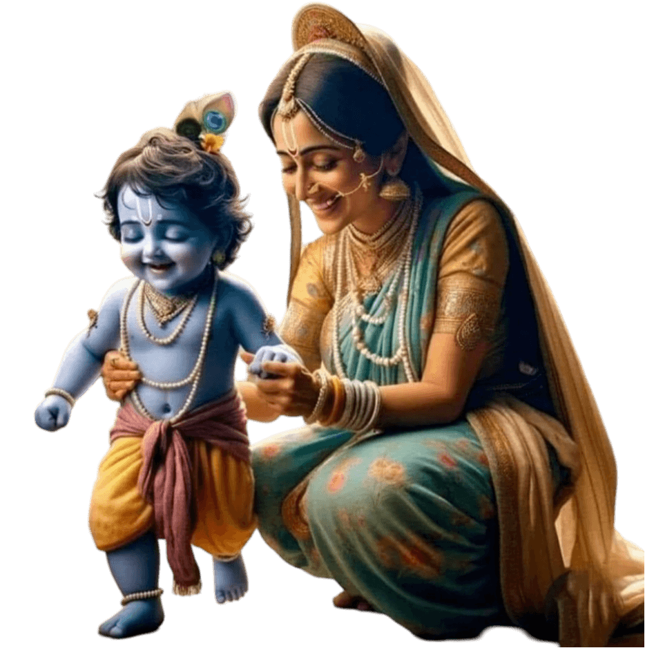 Krishna Yashoda Png Free Stock Image